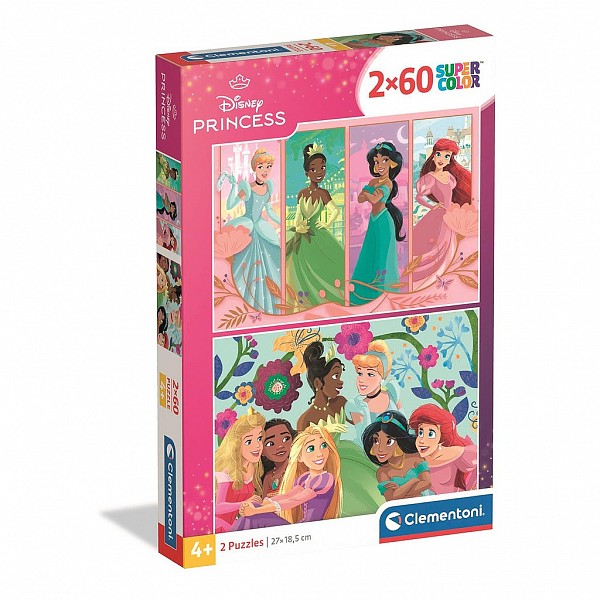 Disney Princess 2x60-piece puzzle Clementoni CMC24824