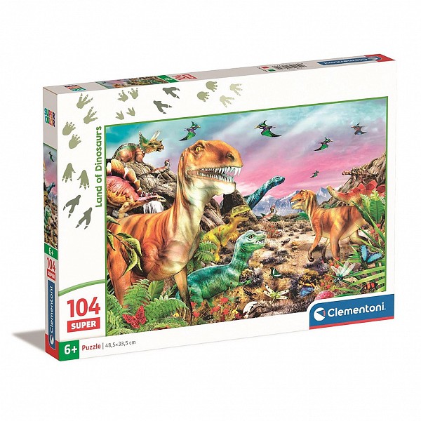 Dinosaur Land 104-piece Clementoni puzzle  CMC25779