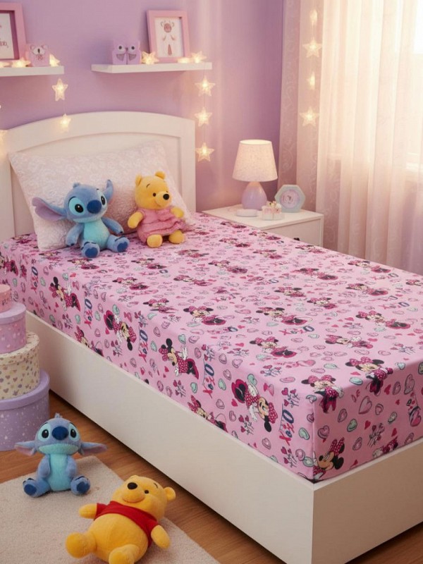 Disney Minnie  XoXo fitted sheet 90x200 cm