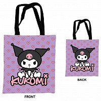 Hello Kitty Kuromi canvas tote bag, shopping bag 44 cm