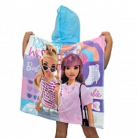 Barbie Together beach towel poncho 60x120 cm