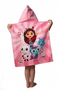 Gabbys Dollhouse Guitar beach towel poncho 50x115 cm