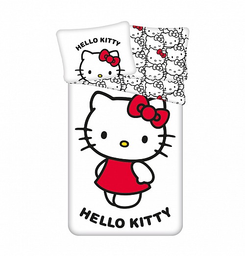 Hello Kitty White bedding cover 140×200cm, 70×90 cm