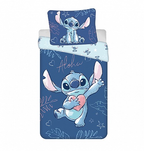 Disney Lilo and Stitch Aloha Blue bedding cover 140×200cm, 70×90 cm
