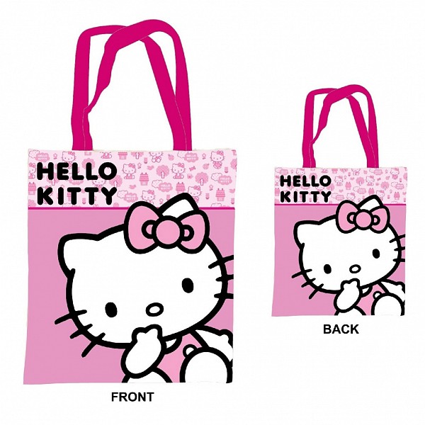 Hello Kitty Pink Canvas bag, shopping bag 44 cm