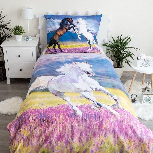 Horses Meadow bedding cover 140×200cm, 70×90 cm