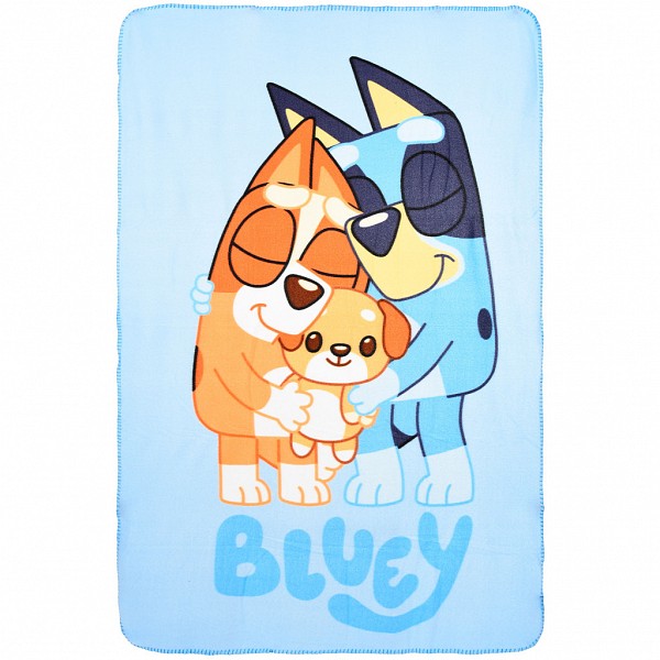 Bluey Snuggle Time fleece blanket 100x150cm