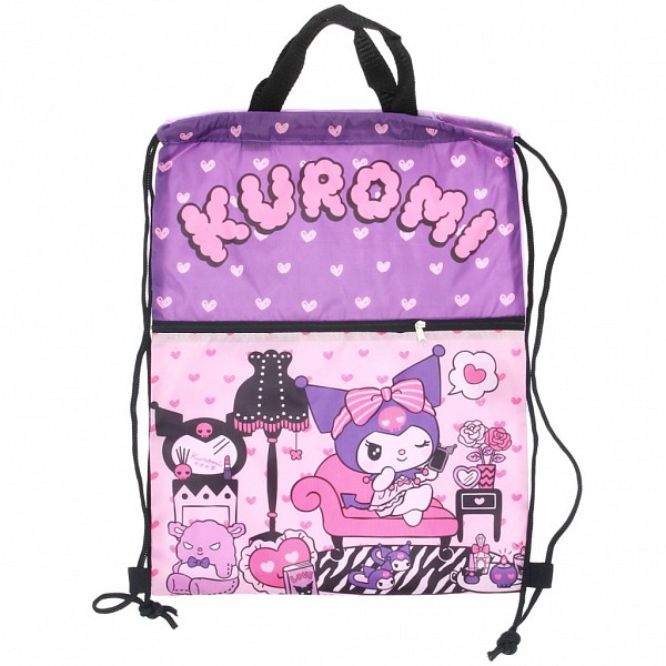 Hello Kitty Kuromi Deluxe sports bag, gym bag 45 cm