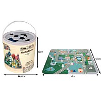 Wooden blocks - city 100pcs Kruzzel 19159