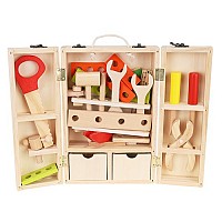 Box + set of wooden tools 22697